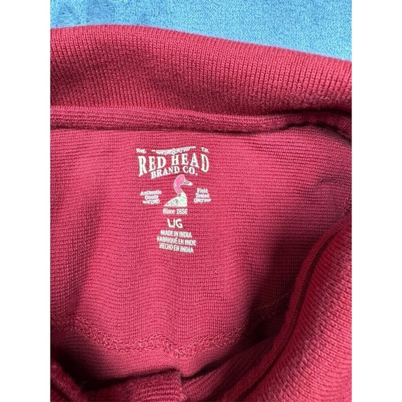 Lot of 2 REDHEAD Polo Shirt Short Sleeve Red & Blue Button Up Men Large preppy - Picture 6 of 15